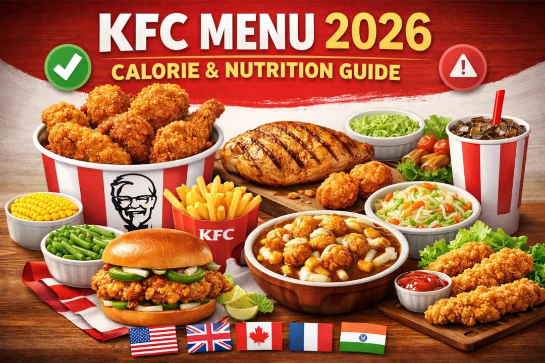 KFC Menu 2026 Calorie and Nutrition Guide