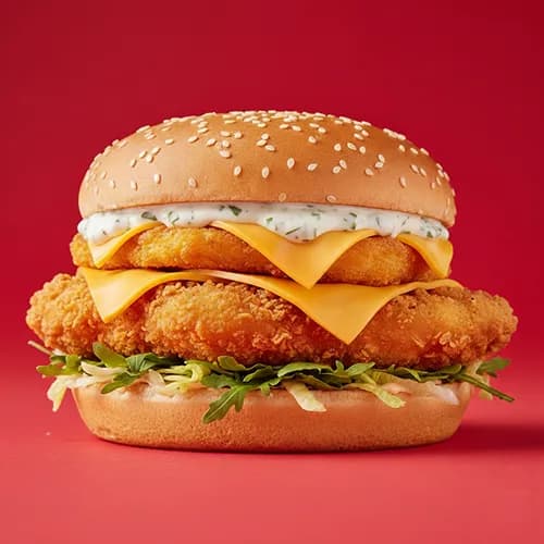 Cheddar Crunch Burger Cranberry