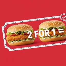 Coupon: 2 for 1 Zinger